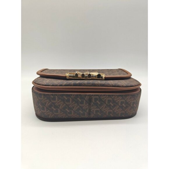 MICHAEL KORS Parker logo monogram faux-leather small crossbody - Brown(Modified) - Picture 11 of 12